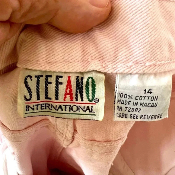 Stefano Women's Sz 14 Light Pink Jeans 30" Inseam - Picture 5 of 6